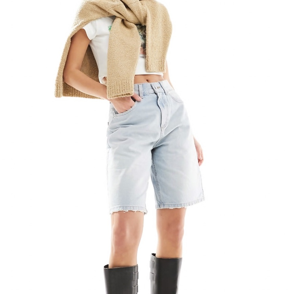 ASOS design Light Blue Denim Bermuda Shorts